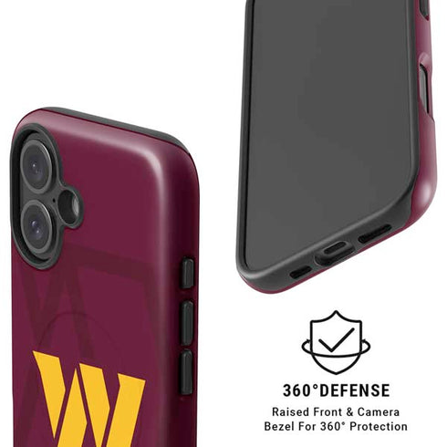 NFL Washington Commanders Large Logo iPhone 16 Plus Magsafe Impact Case